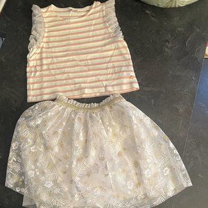 French - *SPECIAL EDITION* Girl's Tulle Skirt set - Size 8 - like BRAND NEW!!